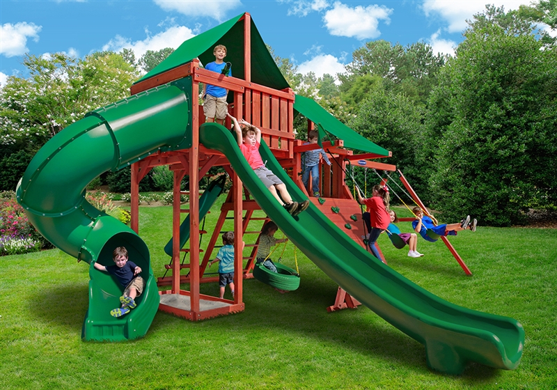 Sun Valley Deluxe Swing Set PlayNation of WNC Gorilla PlaySets